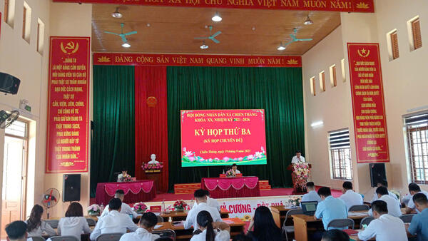 HĐND XÃ CHIẾN THẮNG TỔ CHỨC KỲ HỌP THỨ BA (CHUYÊN ĐỀ) KHÓA XX, NHIỆM KỲ 2021–2026