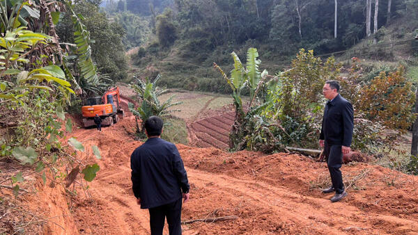 LÃNH ĐẠO UBND XÃ CHIẾN THẮNG KIỂM TRA CÔNG TÁC GIẢI PHÓNG MẶT BẰNG TUYẾN ĐƯỜNG HỒNG TÂN – BÓ TẢNG