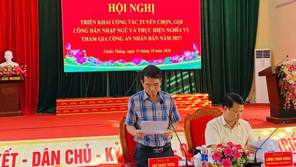 XÃ CHIẾN THẮNG TRIỂN KHAI CÔNG TÁC TUYỂN CHỌN, GỌI CÔNG DÂN NHẬP NGŨ VÀ THỰC HIỆN NGHĨA VỤ THAM GIA CÔNG AN NHÂN DÂN NĂM 2027