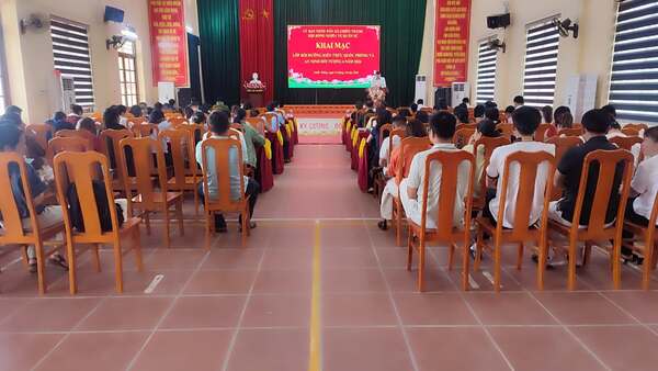 XÃ CHIẾN THẮNG KHAI MẠC LỚP BỒI DƯỠNG KIẾN THỨC QUỐC PHÒNG VÀ AN NINH ĐỐI TƯỢNG 4 NĂM 2026